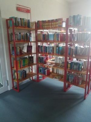 Buecherei-Kriftel-Bücherwand
